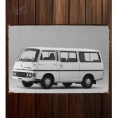 Металлическая табличка Nissan Caravan (E20)